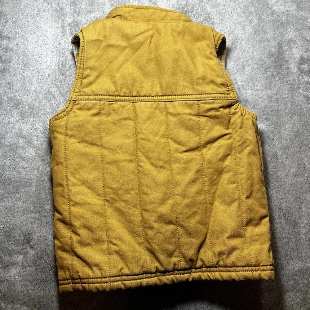 Boys OshKosh Chore Vest Plaid Lined 3T Cowboy Western Rodeo  Quilted Kids‎ Work